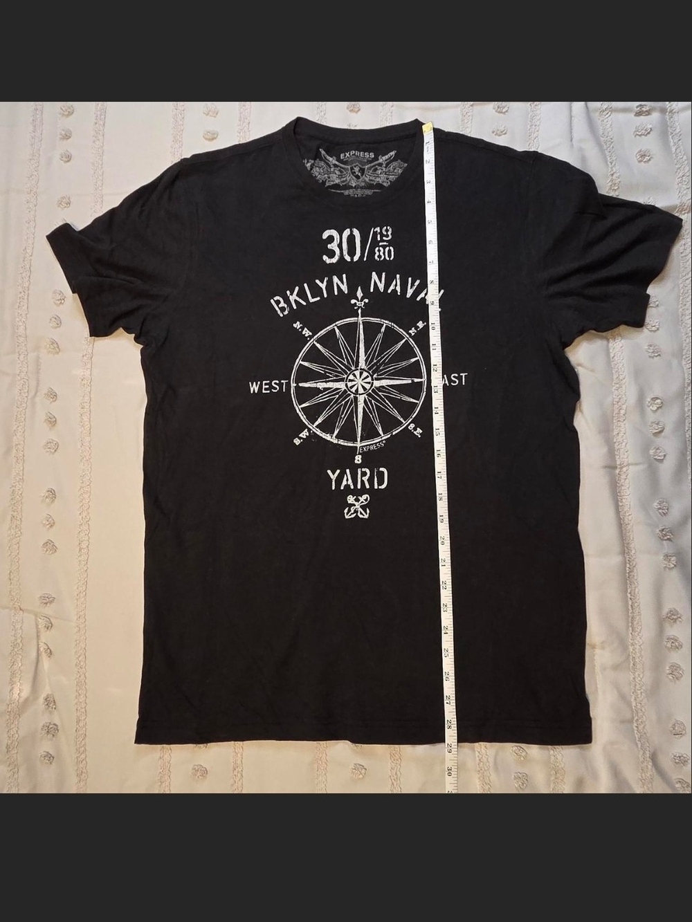 Express Black Short-Sleeve Graphic Tee